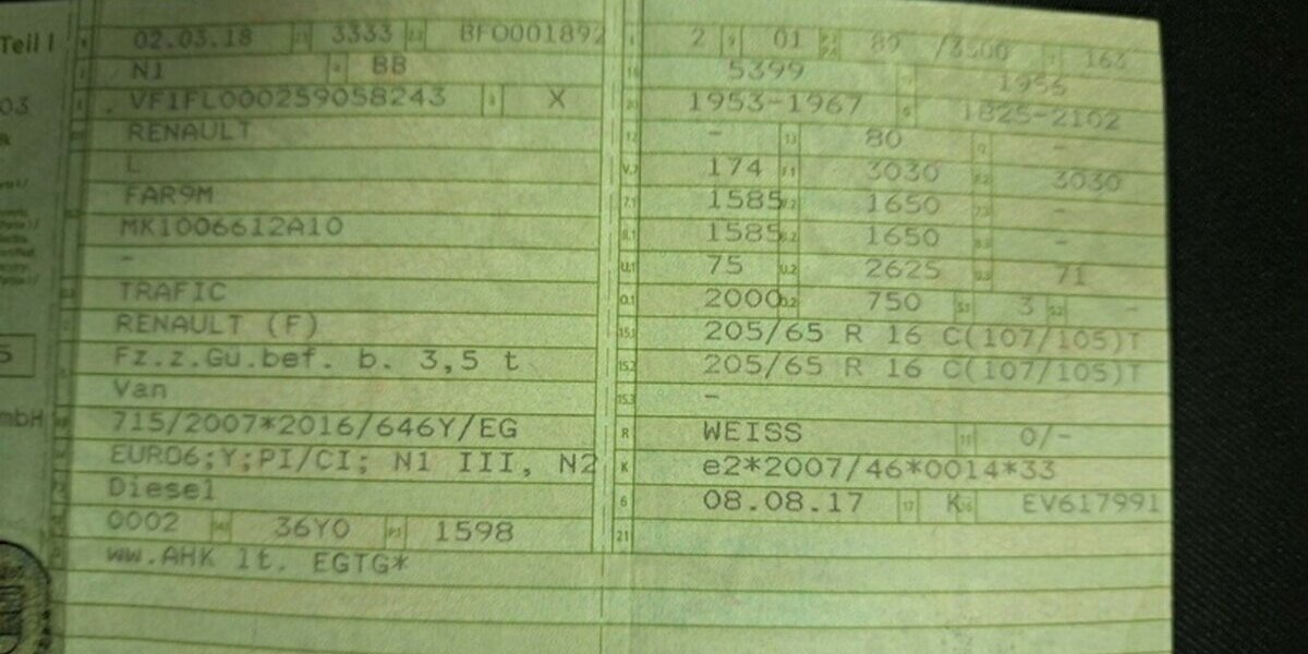 Renault Trafic L2H1 Navi Klima Standh 3 Sitze Regale EU6 85.000 km 15.500 &euro; Erftstadt 50374