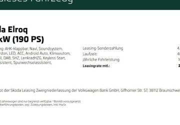 Skoda Elroq 4.999 km 38.980 &euro; Dormagen 41540