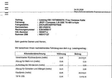 Jeep Compass 7.765 km 34.556 &euro; Jülich 52428