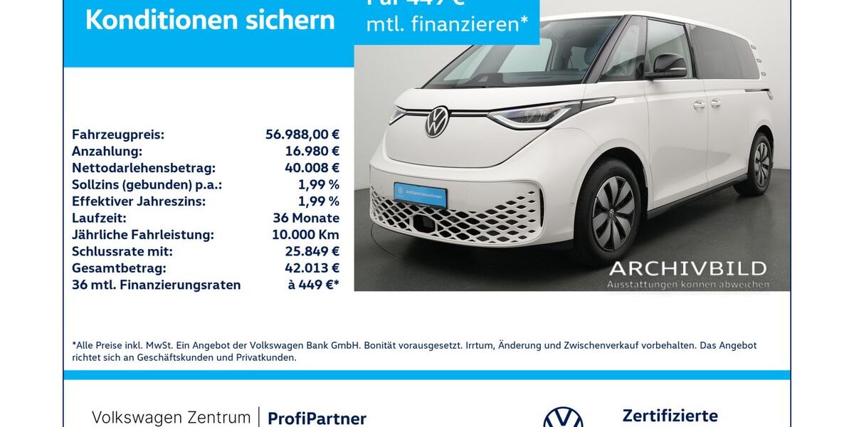 VW ID. Buzz 16.506 km 56.480 &euro; Leverkusen 51379