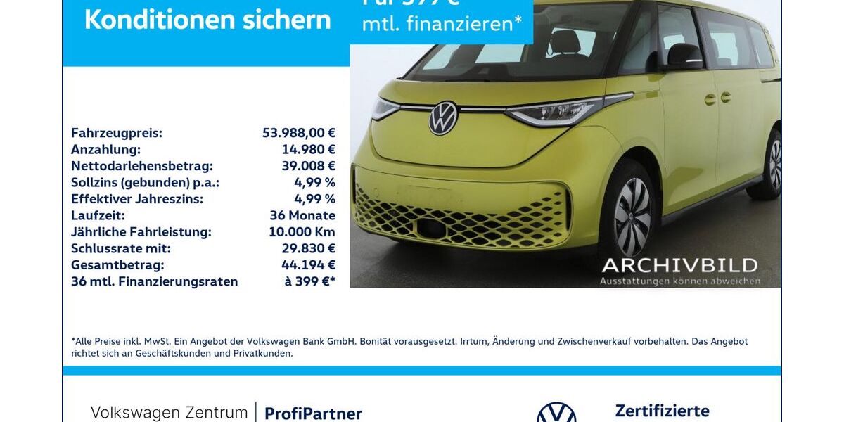 VW ID. Buzz 21.588 km 53.988 &euro; Leverkusen 51379