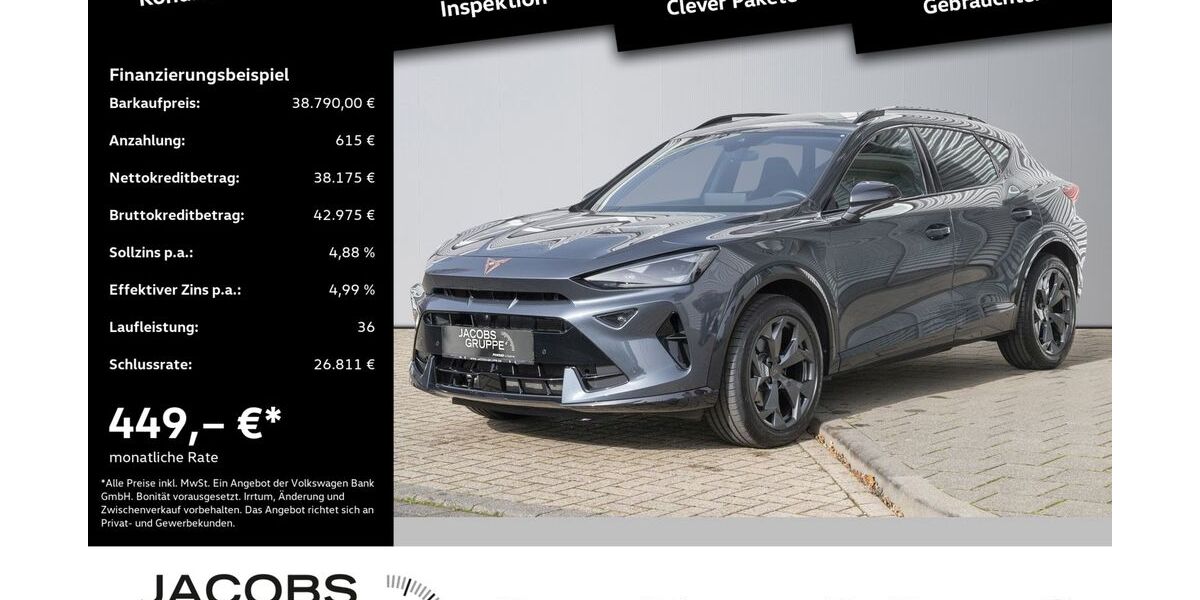 Cupra Formentor 8.120 km 37.550 &euro; Düren 52351